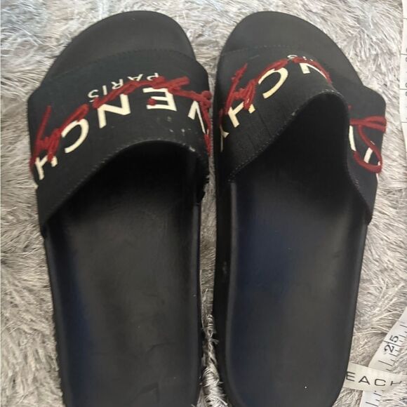 Givenchy logo slides unisex flats pool shoes flip flops slippers main image 4